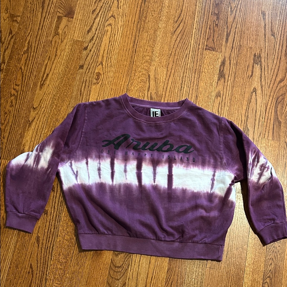 Purple Tie-Dye Women's Sweatshirt